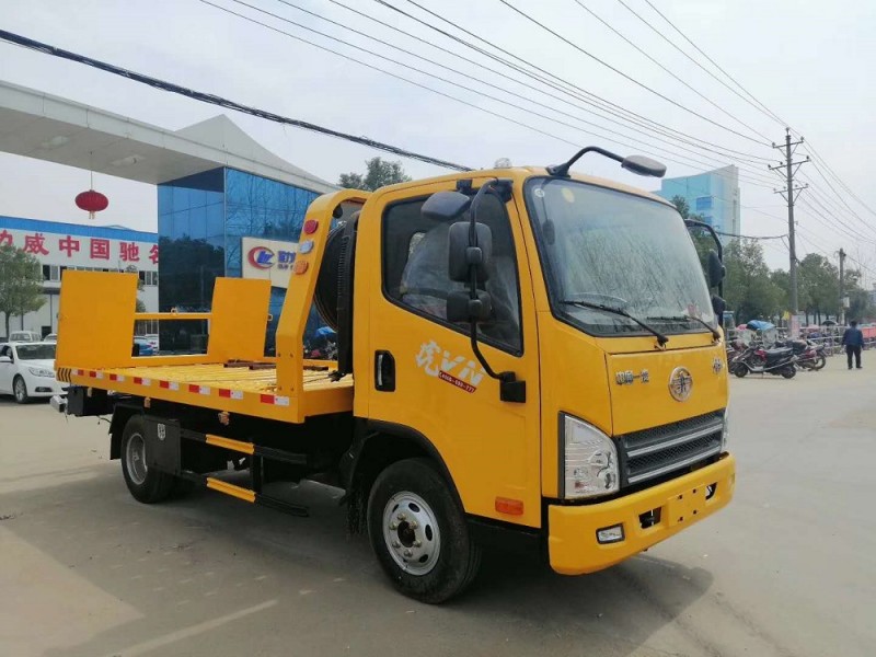 解放虎V藍牌一拖二清障車