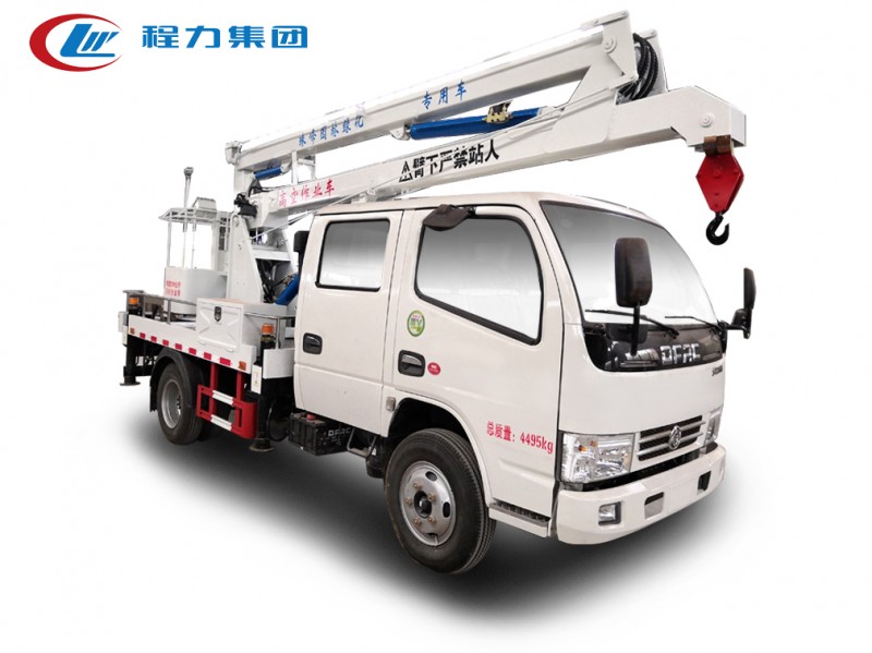 東風(fēng)多利卡雙排12米藍(lán)牌高空作業(yè)車